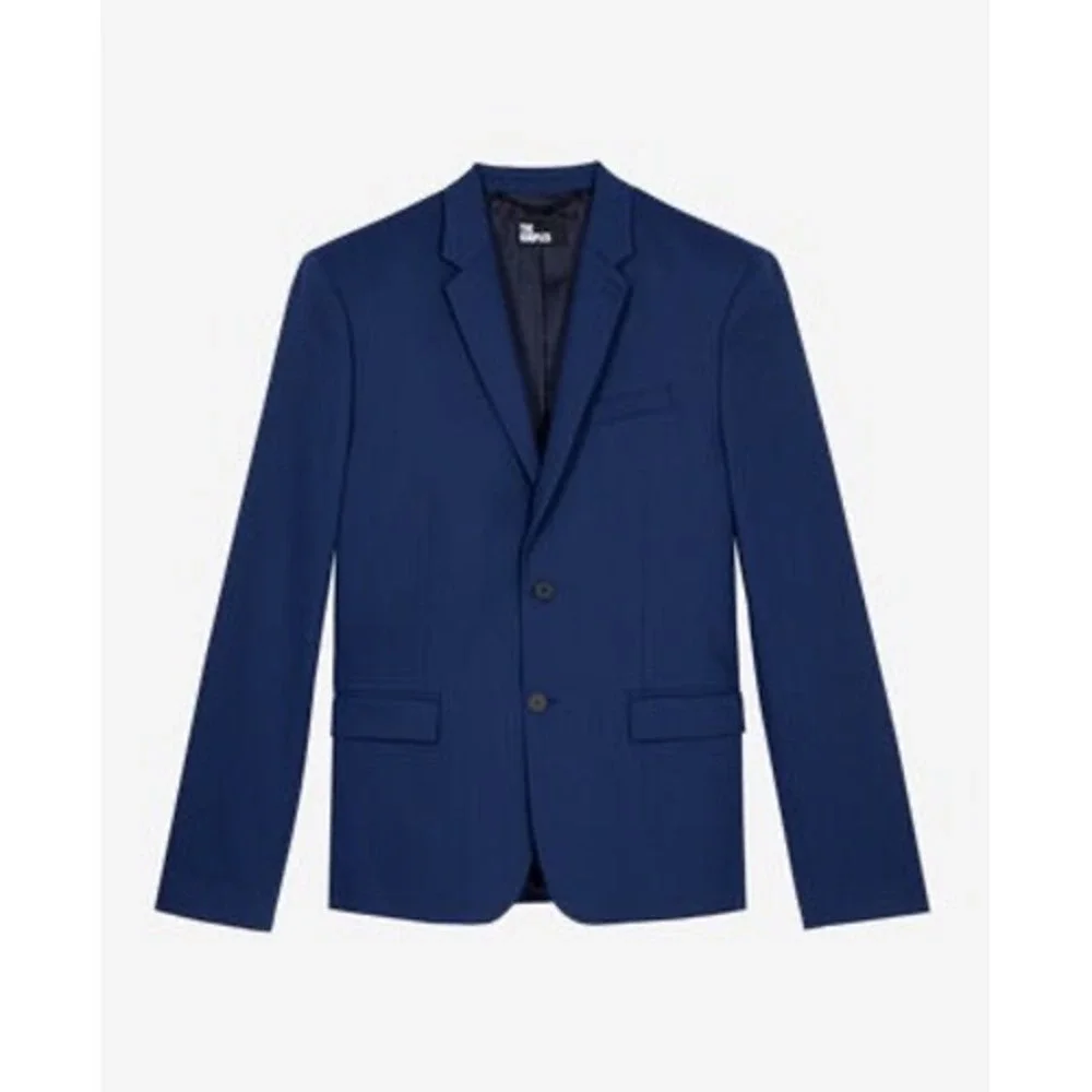 The Kooples NEW Suit Jacket Guabo Weft Blue Size FR 52/US 42 MSRP $580